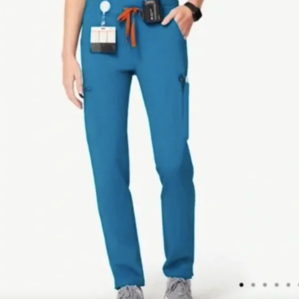 Figs Yola Skinny Scrub Pants, Alps Blue